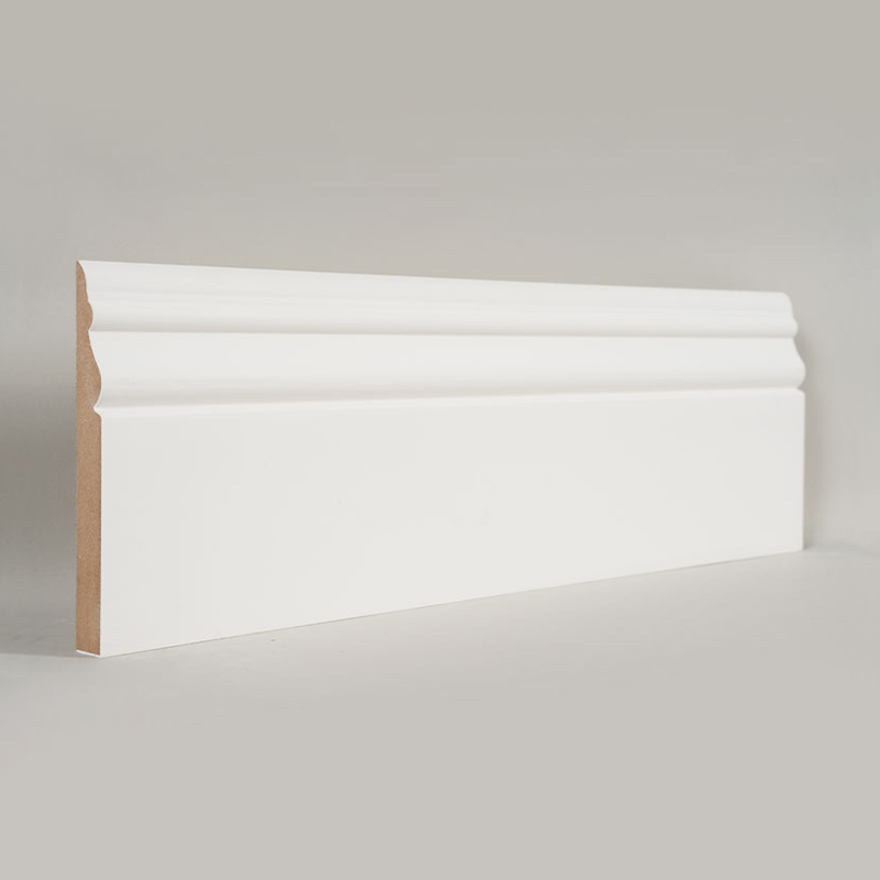 MDF Skirting Board (Filler-Primed & Pearl White) 3/5' x 5'