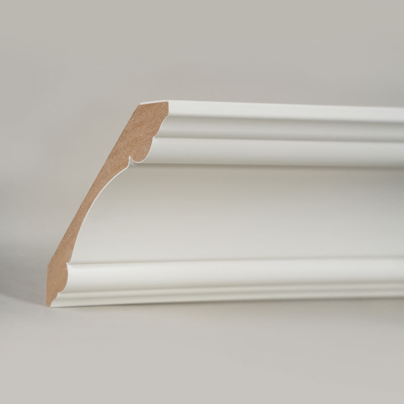 MDF Coronae Coronae (Filler-Primed & Pearl White) 3/4' x 4 3/4'