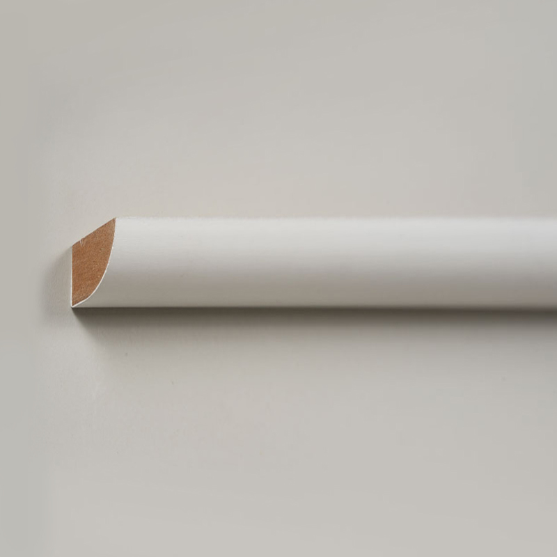MDF Quarter Round Corona (Filler-Primed & Pearl White) 1/2' x 3/4'