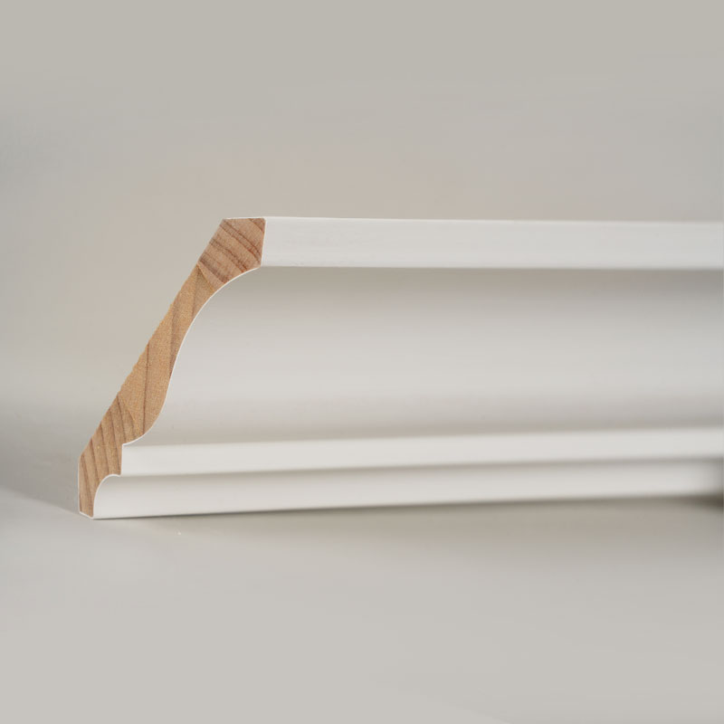Corona Pinea Wood Corona (Filler-Primed & Pearl White) 3/5' x 4 1/4'
