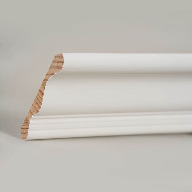 Corona Pinea Wood Corona (Filler-Primed & Pearl White) 3/5' x 4 1/4'