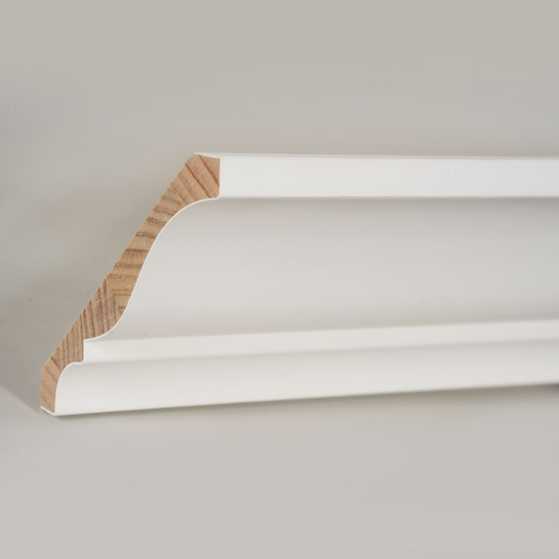 Corona Pinea Wood Corona (Filler-Primed & Pearl White) 3/5' x 5 1/4'