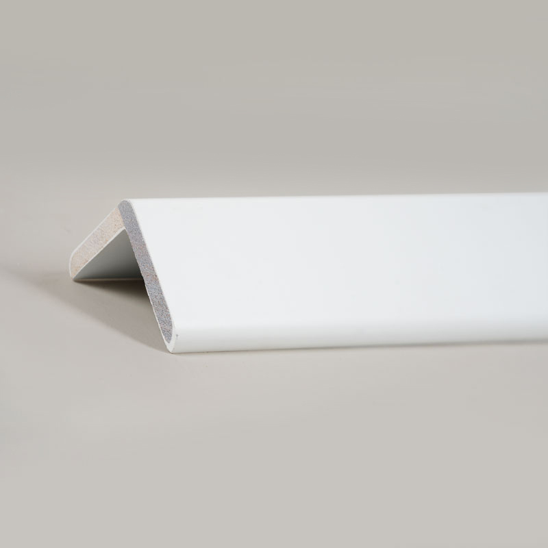 Firma Wood Rectus Angulus (90°) Transitus Strip (Filler-Primed+ Poena) - White 1 1/2' x 1 1/2'