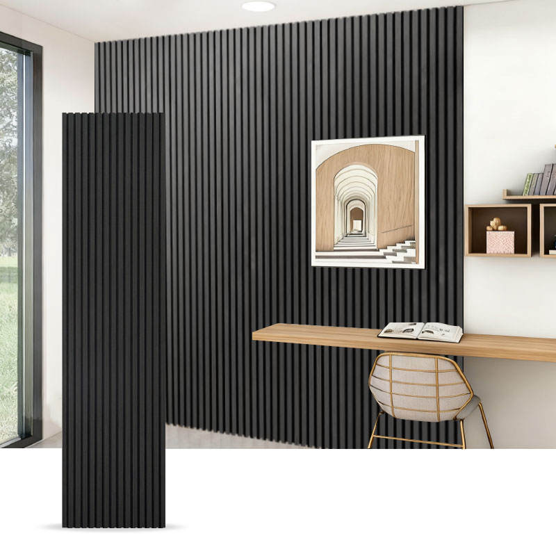 Grille Wall / Acoustic Wall Panel (Single-Side PVC Convoluta) - Lignum-Grain / Lapis Grain / Solidus Color 2400/2700mm x 600mm