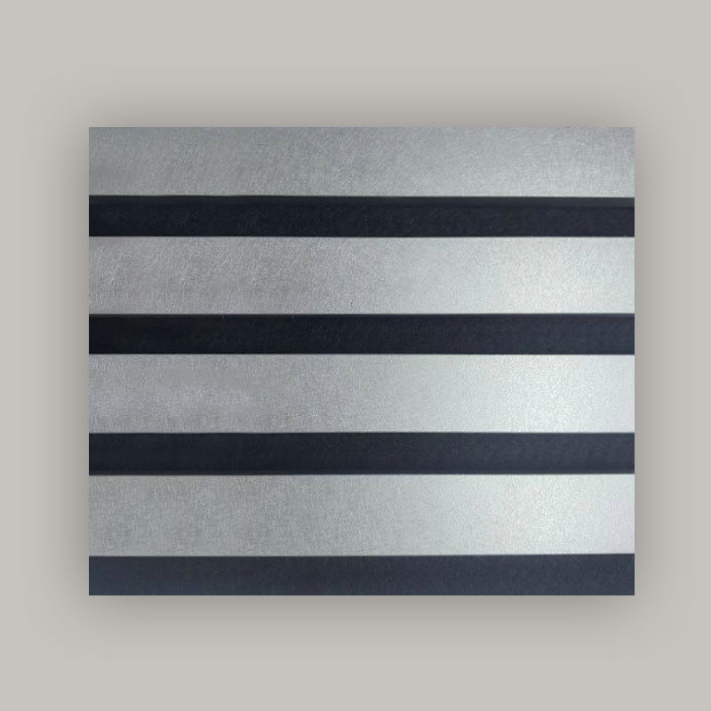 Grille Wall / Acoustic Wall Panel (PVC 3-Sided) - Metallic Brushed Color 2400/2700mm x 600mm