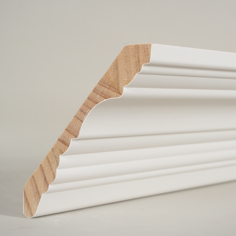 Corona Pinea Wood Corona (Filler-Primed & Pearl White) 3/5' x 4 1/2'