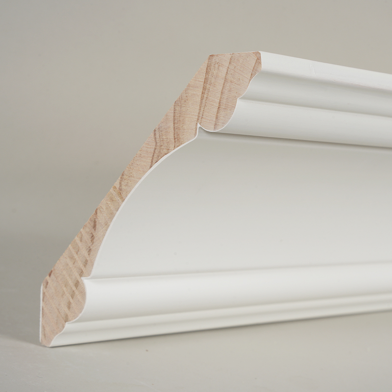 Corona Pinea Wood Corona (Filler-Primed & Pearl White) 3/4' x 4 3/4'