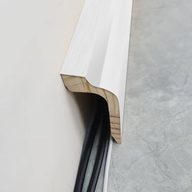 Pinea Wood Skirting Board (Filler-Primed + Poena) - Alba 1 1/2' x2 1/6'