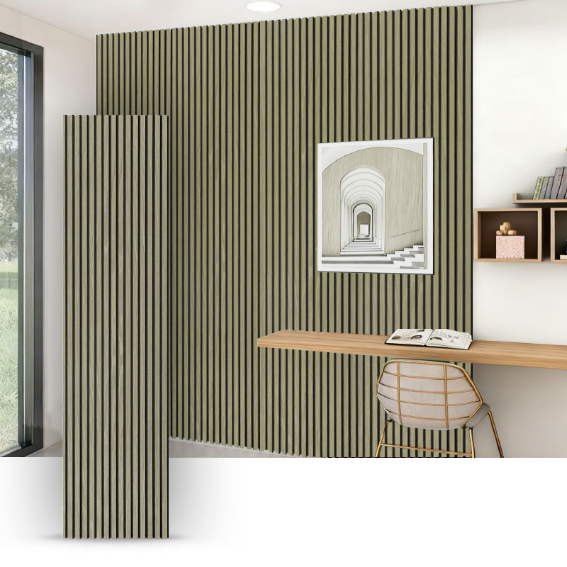Grille Wall / Acoustic Wall Panel (Single-Side PVC Convoluta) - Fabric-Grain / Corio-Grain 2400/2700mm × 600mm