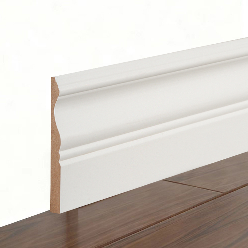MDF Skirting Board (Filler-Primed & Pearl White) 3/5' x 4'